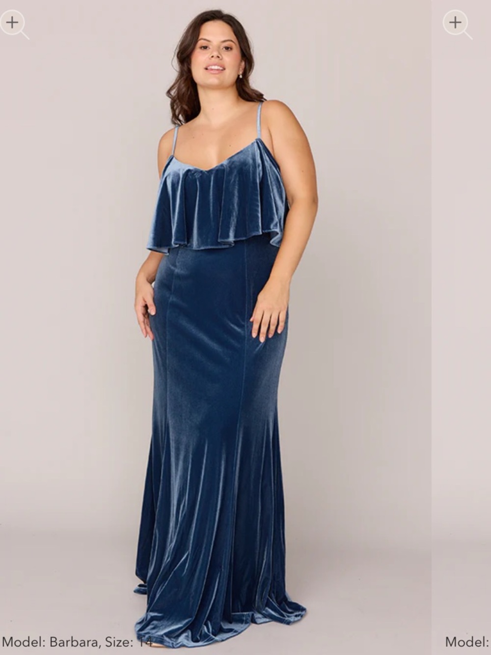 Revelry Riley Velvet Maxi Dress in Teal Blue Size 14